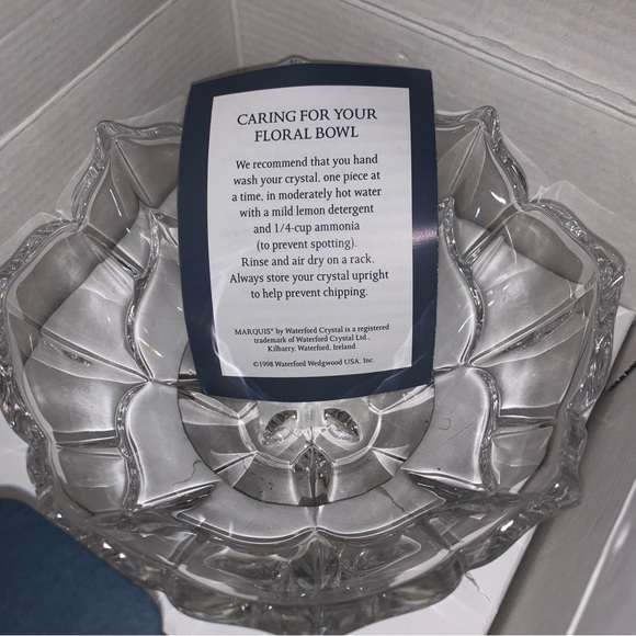 NIB Vintage Waterford Crystal Marquis Tulip Flower Candy/Trinket Dish Glass Bowl - Picture 9 of 9